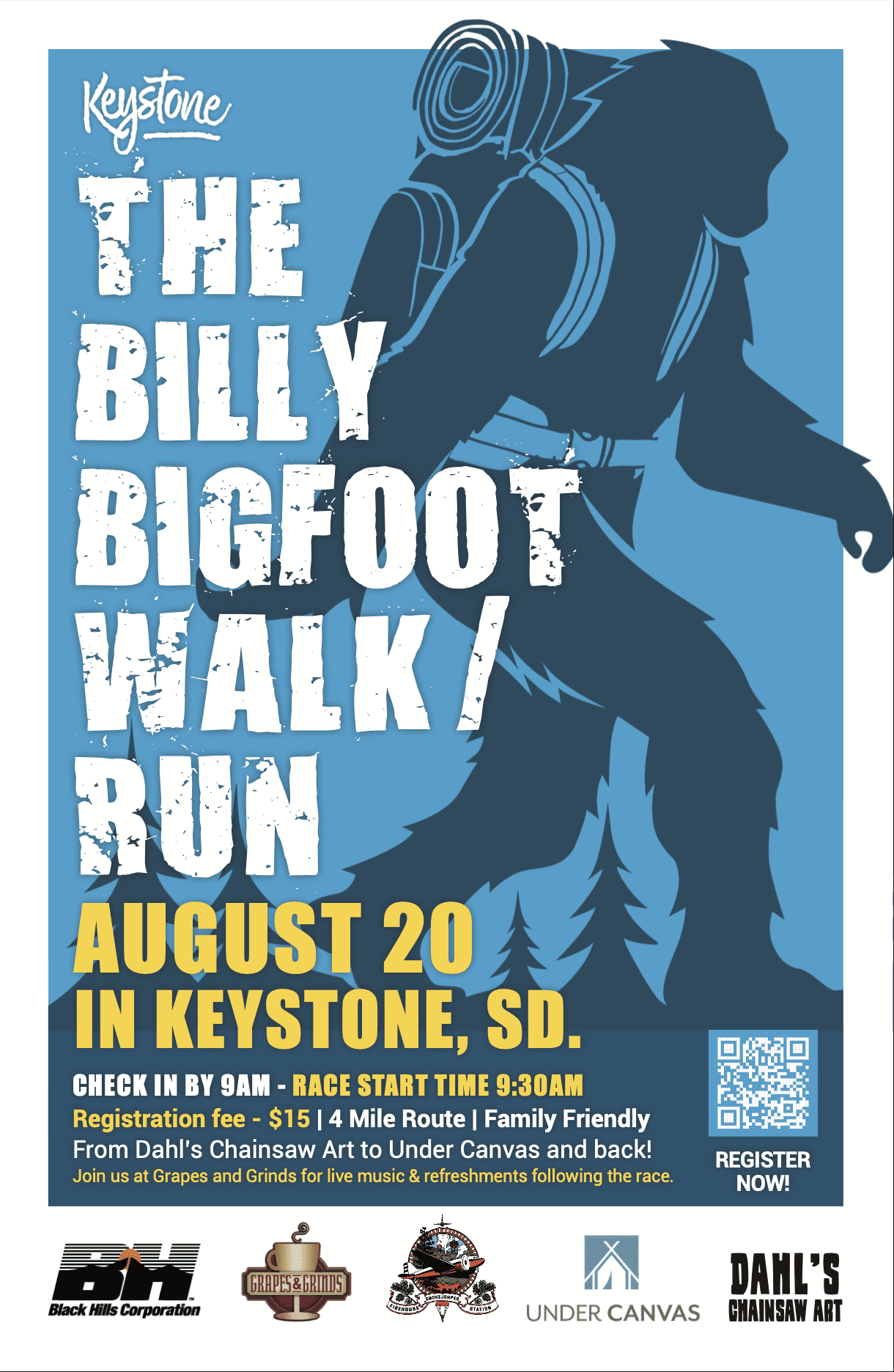 The Billy Bigfoot Walk/Run - Keystone, SD