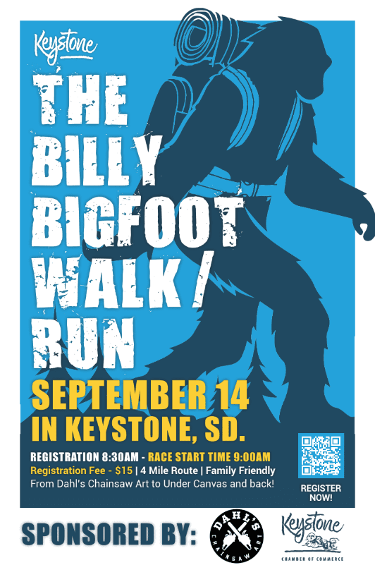 Billy Bigfoot Walk/Run Poster 2024 Keystone Chamber